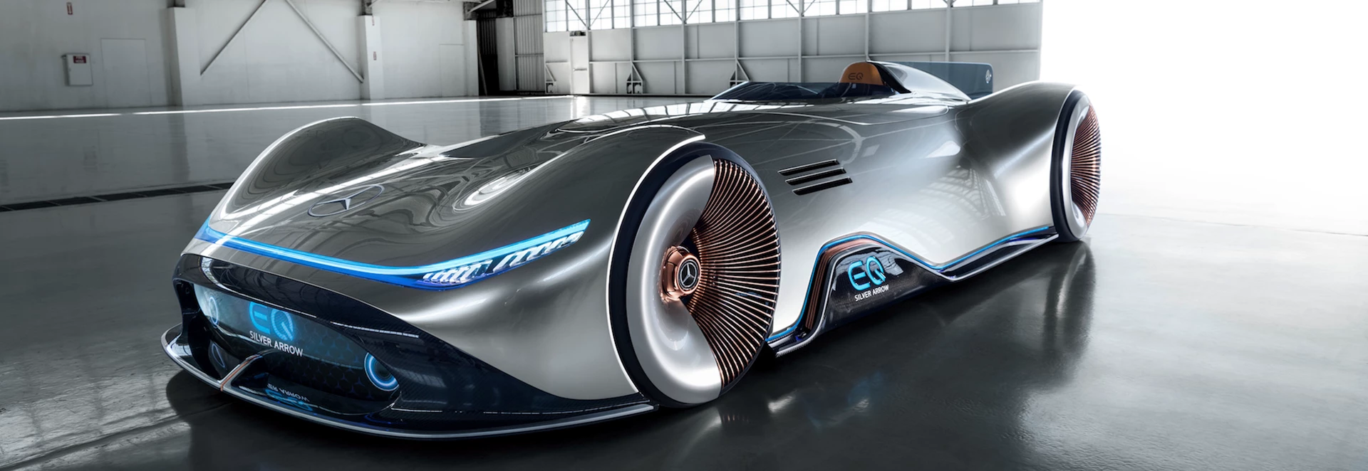 Mercedes-Benz show off Vision EQ Silver Arrow concept